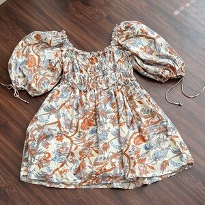 Floral Puff Sleeve Dress